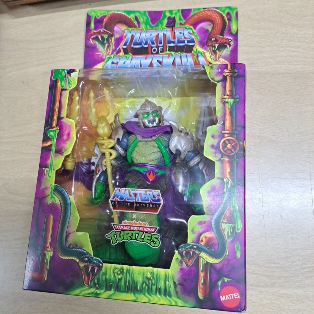 Turtles of Grayskull Super Shredder MOTU x TMNT Mattel Action Figure NIB